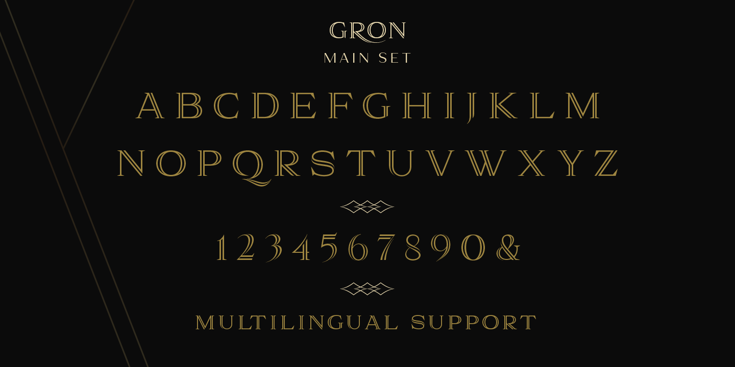 Gron Regular Font preview